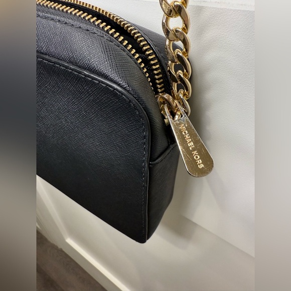 Michael Kors Jet Set Large Crossbody Saffiano Leather Bag, Black - Picture 7 of 9